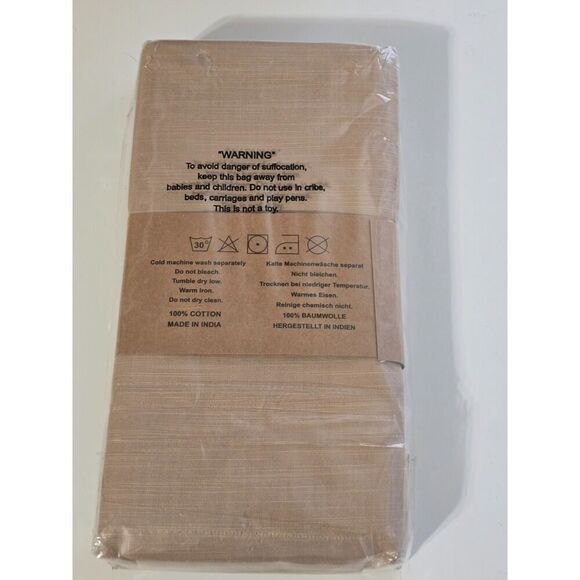 Urban Villa 4 pack Dinner Napkin Taupe NWT - Picture 5 of 6